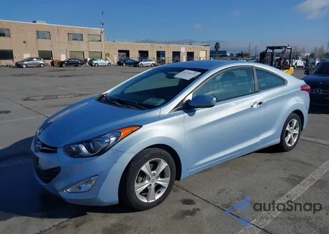 2013 Hyundai Elantra Coupe Gs z USA, uszkodzony, nr VIN KMHDH6AE5DU000321
